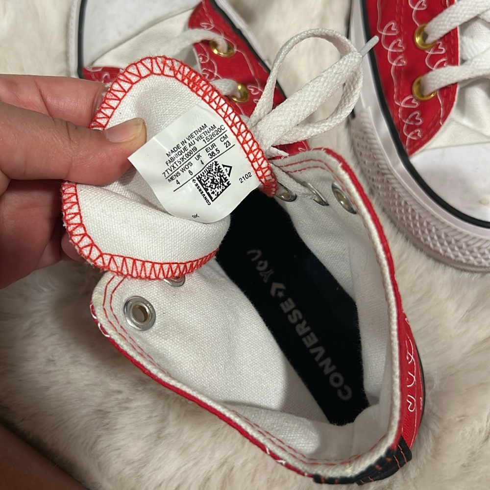 Red High Top Converse - Picture 6 of 7